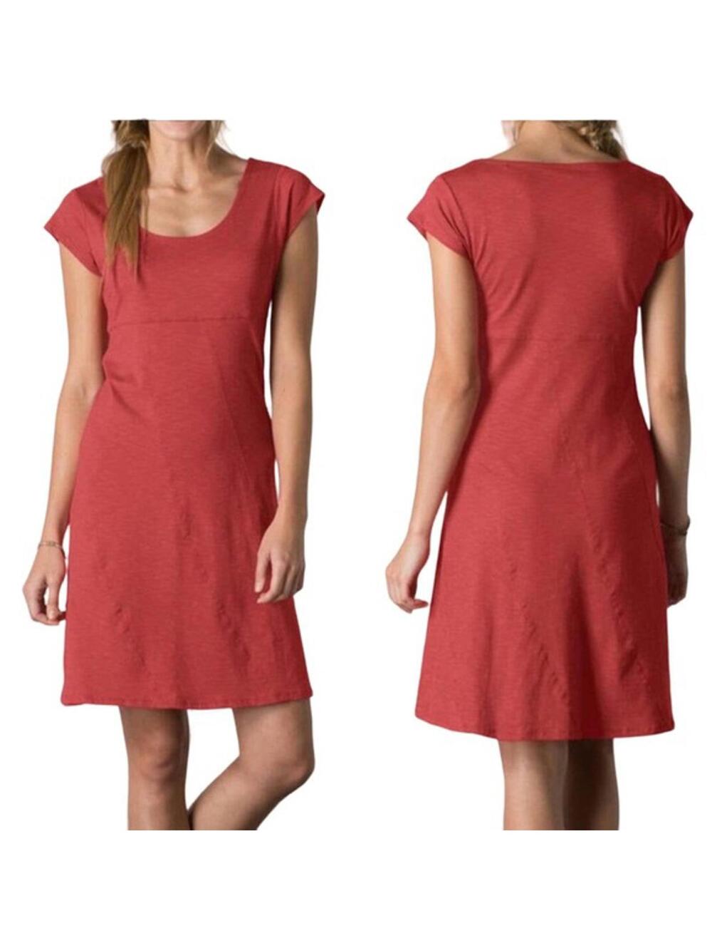 Toad&Co Cap Sleeve Dress Knee Length With Pockets